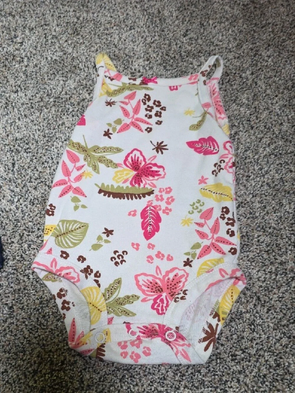 Carter's Mixed Lot Tanks And Rompers One Baby Bgosh Jean Dress